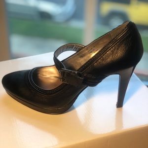 Calvin Klein Black Pointed Toe Mary Jane